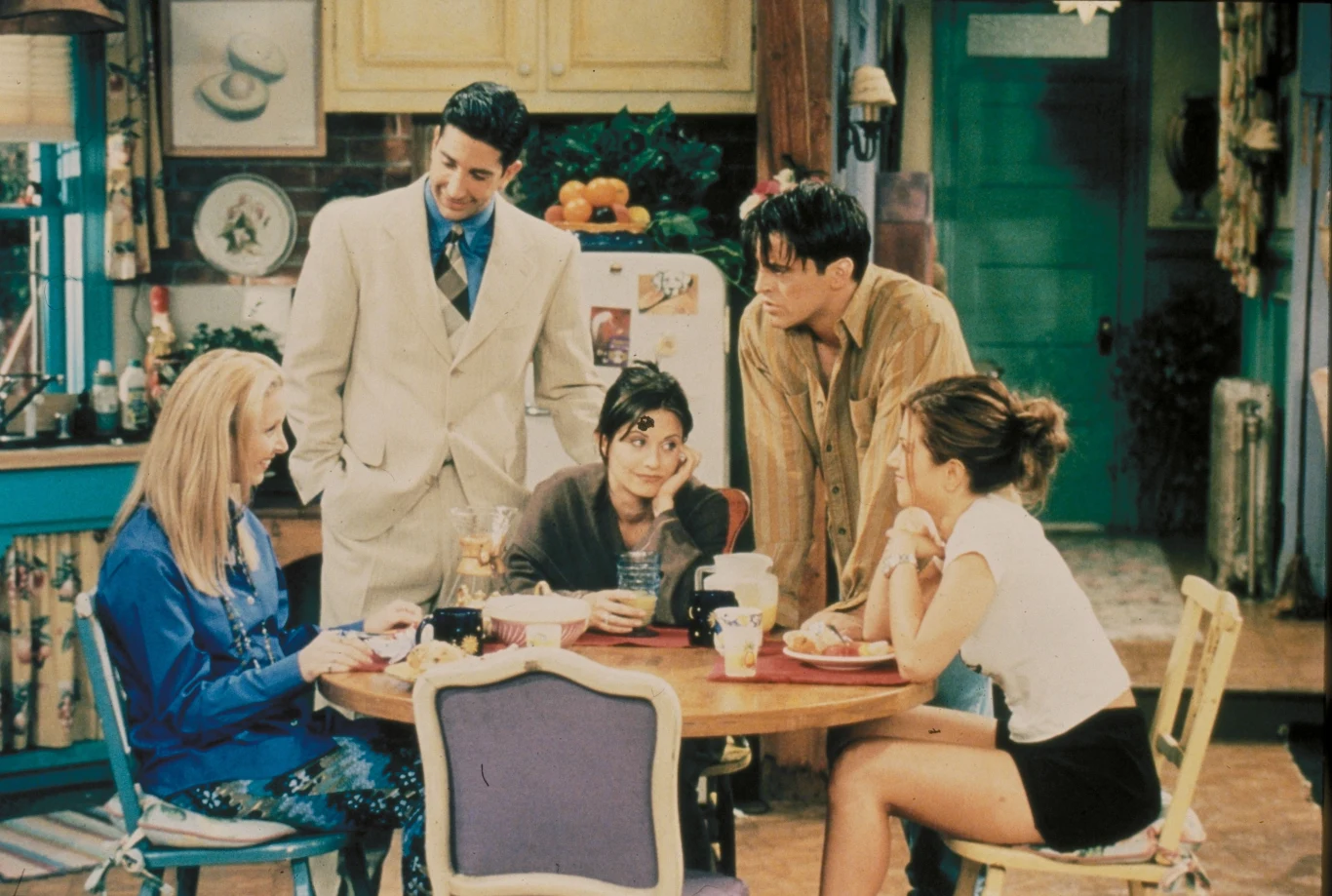 FRIENDS-TV (1994) - COURTENEY COX - LISA KUDROW - JENNIFER ANISTON - MATT LEBLANC - DAVID SCHWIMMER. FRIENDS-TV (1994) - COURTENEY COX - LISA KUDROW - JENNIFER ANISTON - MATT LEBLANC - DAVID SCHWIMMER.