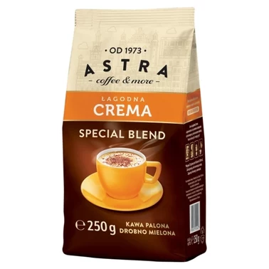 Astra Kawa palona drobno mielona łagodna crema 250 g - 0