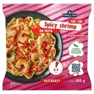 Family Fish Pikantne krewetki na makaronie 400 g