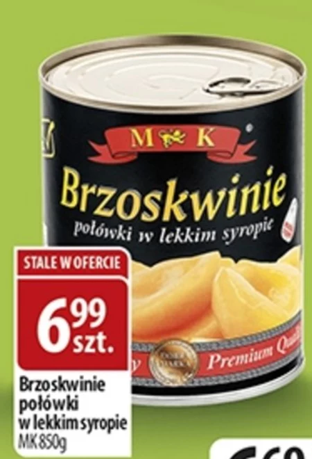 Brzoskwinie połówki MK