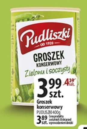Pudliszki Groszek konserwowy 400 g niska cena