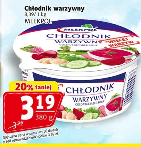 Mlekpol Chłodnik warzywny 380 g