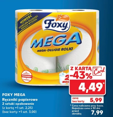 Foxy Mega Papier toaletowy 4 rolki