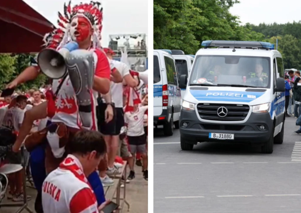 Kibic reprezentacji Polski / Policja