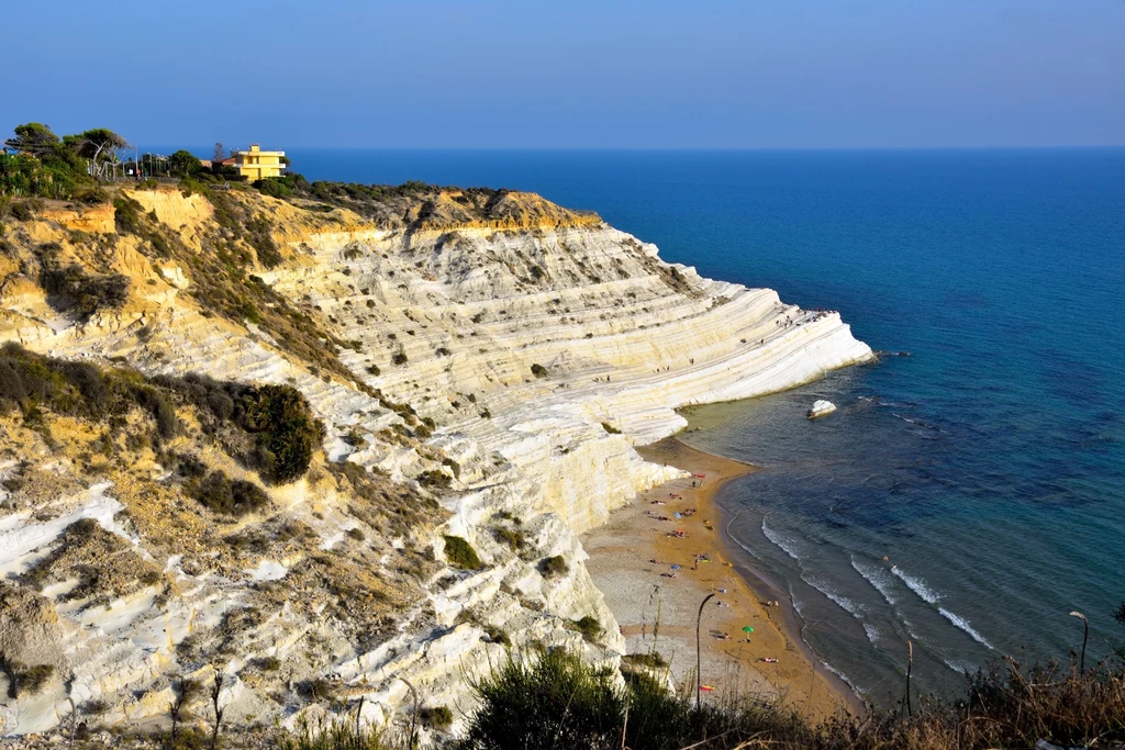 Plaża Scala dei Turchi na Sycylii.