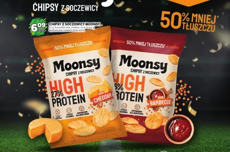 Moonsy Chipsy z soczewicy smak barbecue 60 g