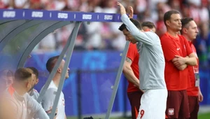 Robert Lewandowski w meczu Polska - Austria