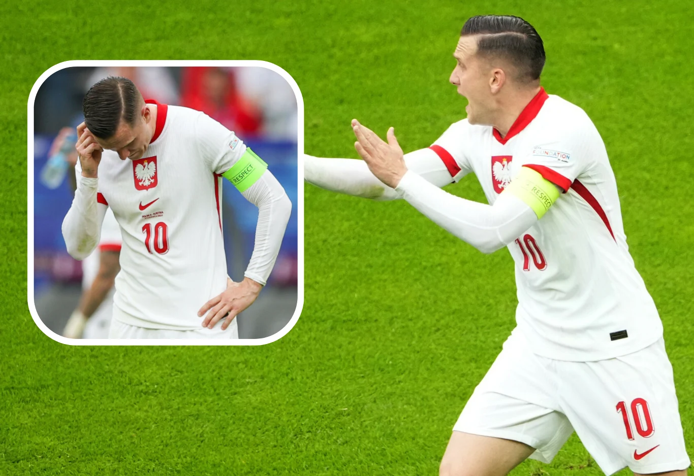 Euro 2024. Piotr Zieliński w meczu Polska - Austria Euro 2024. Piotr Zieliński w meczu Polska - Austria