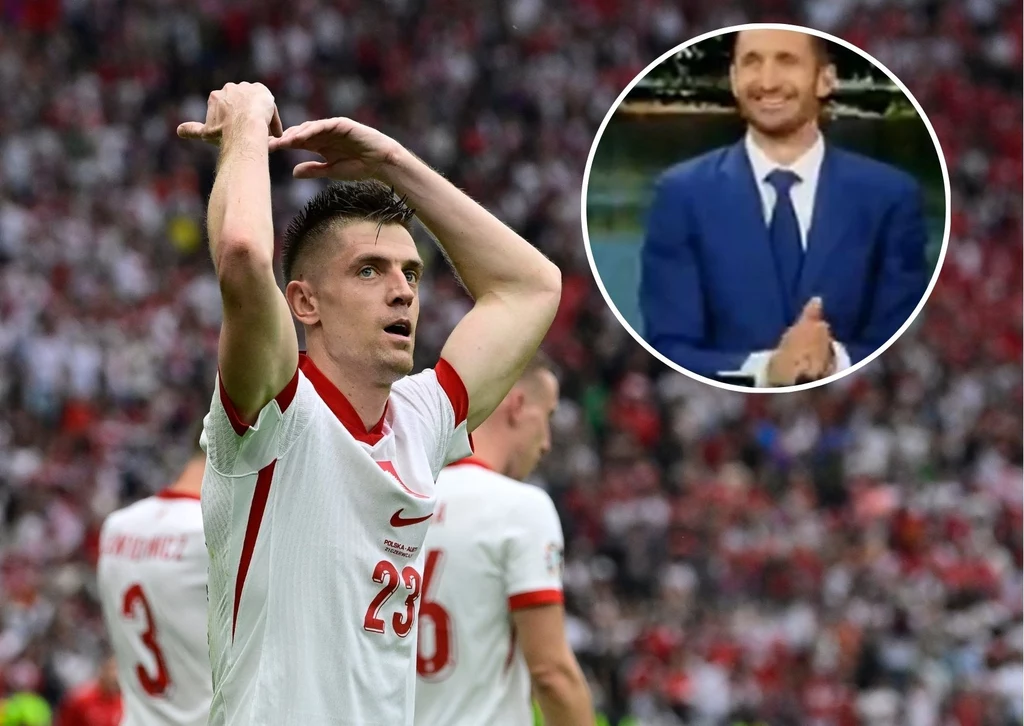Krzysztof Piątek i Giorgio Chiellini (na małym zdjęciu)