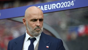 Michał Probierz podczas meczu Polska - Austria na Euro 2024