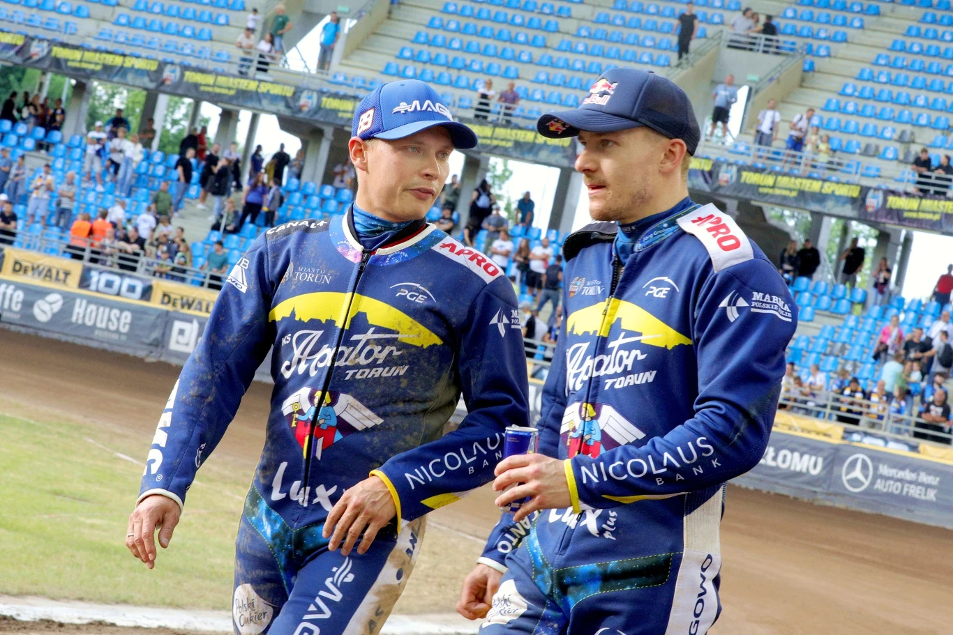 Emil Sajfutdinow i Robert Lambert, gwiazdy Apatora Toruń. Emil Sajfutdinow i Robert Lambert, gwiazdy Apatora Toruń.
