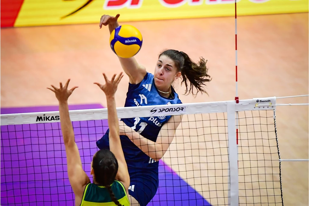 Martyna Łukasik w czasie meczu z Brazylią Martyna Łukasik w czasie meczu z Brazylią