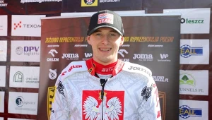 Wiktor Przyjemski w barwach reprezentacji Polski.