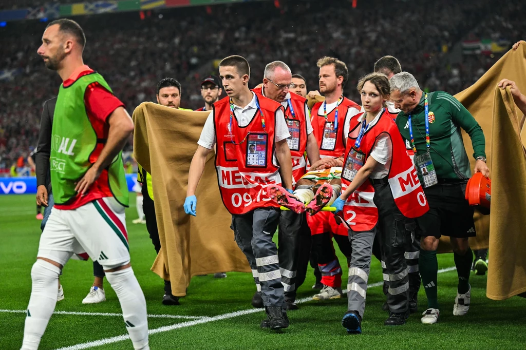 Barnabas Varga podczas meczu ze Szkocją na Euro 2024 doznał bardzo poważnej kontuzji Barnabas Varga podczas meczu ze Szkocją na Euro 2024 doznał bardzo poważnej kontuzji
