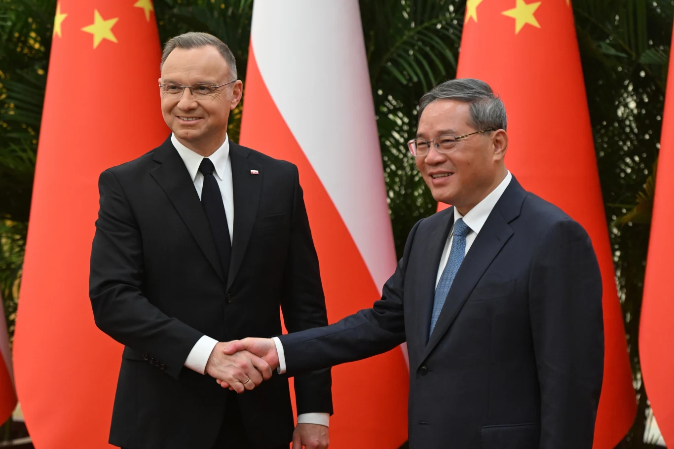Prezydent RP Andrzej Duda wraz z premierem ChRL Li Qiangiem