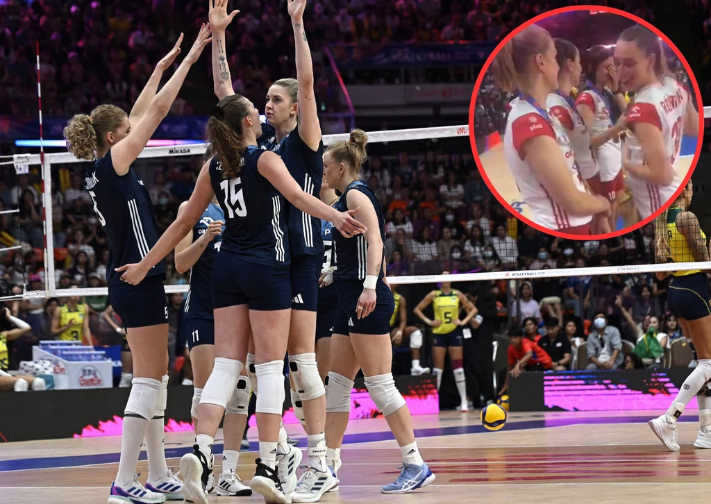 Podczas dekoracji polskich siatkarek doszło do wpadki, na którą przytomnie zareagowała Olivia Różański Podczas dekoracji polskich siatkarek doszło do wpadki, na którą przytomnie zareagowała Olivia Różański