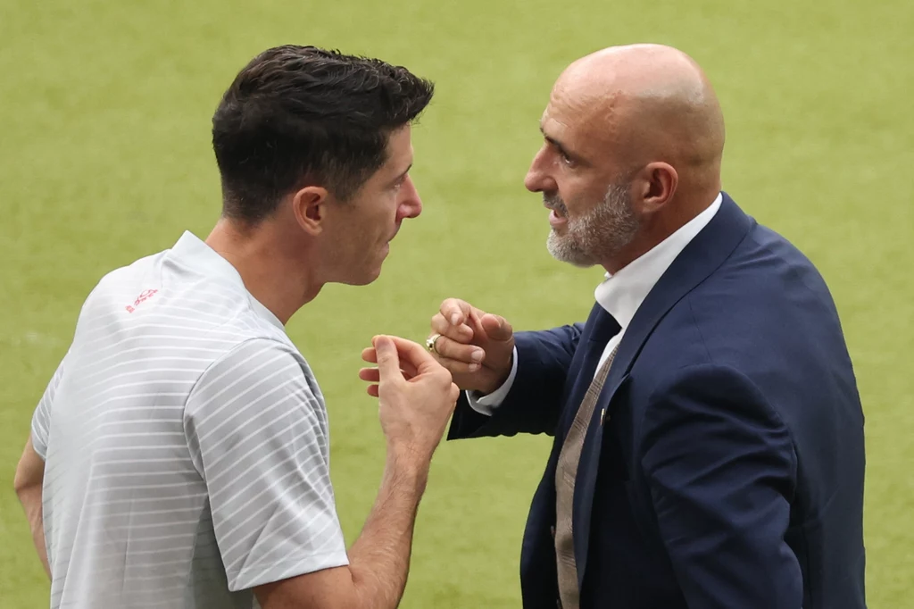Robert Lewandowski i Michał Probierz Robert Lewandowski i Michał Probierz