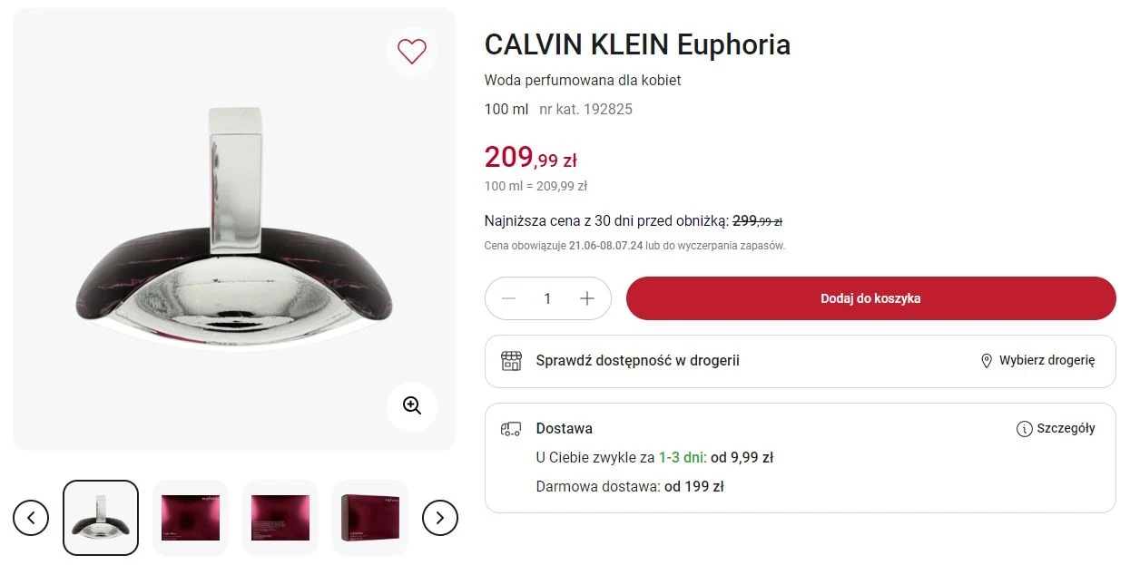 Rossmann oferuje promocję na perfumy Calvin Klein!