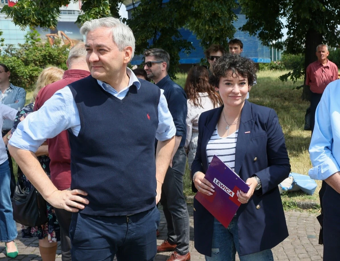 Robert Biedroń i Anna Maria Żukowska Robert Biedroń i Anna Maria Żukowska