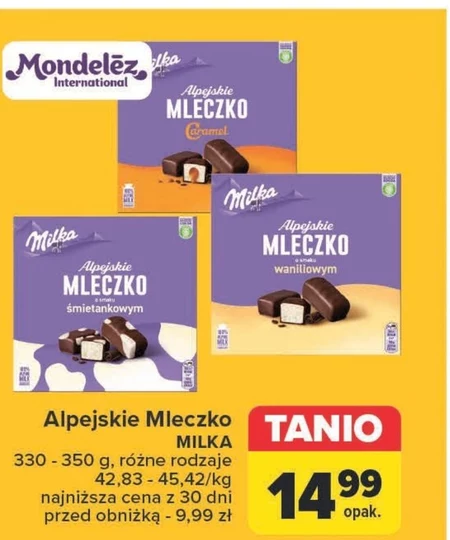 Czekoladki Alpejskie Mleczko