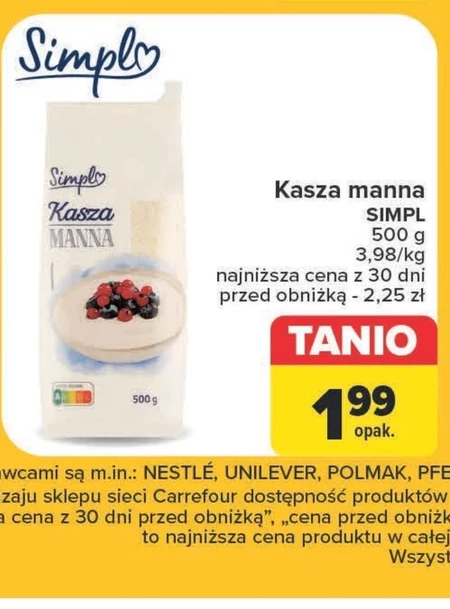 Kasza manna Simpl