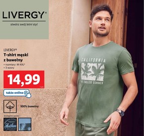 T-shirt Livergy niska cena