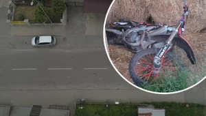 Leżał na ulicy, ale obok nie było pojazdu. Zagadkowy wypadek motocyklisty