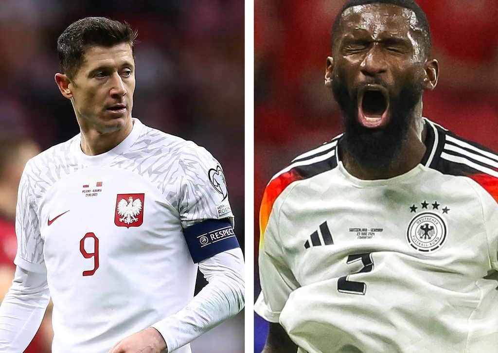 Robert Lewandowski i Antonio Rudiger Robert Lewandowski i Antonio Rudiger