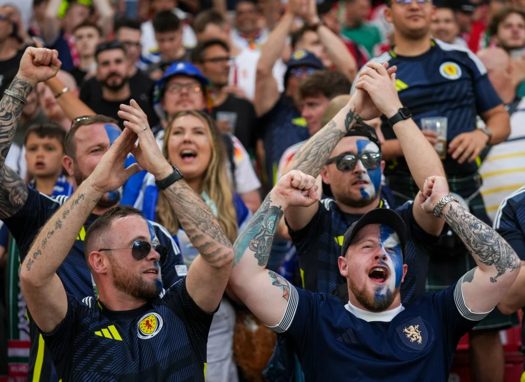 Szkoccy kibice podczas Euro 2024
