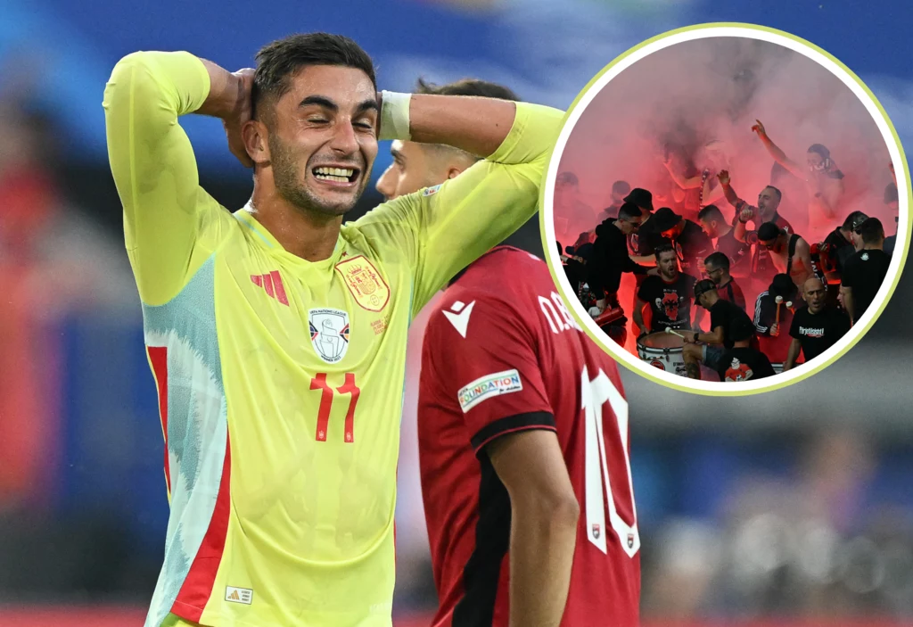 Euro 2024. Ferran Torres podczas meczu Albania - Hiszpania Euro 2024. Ferran Torres podczas meczu Albania - Hiszpania