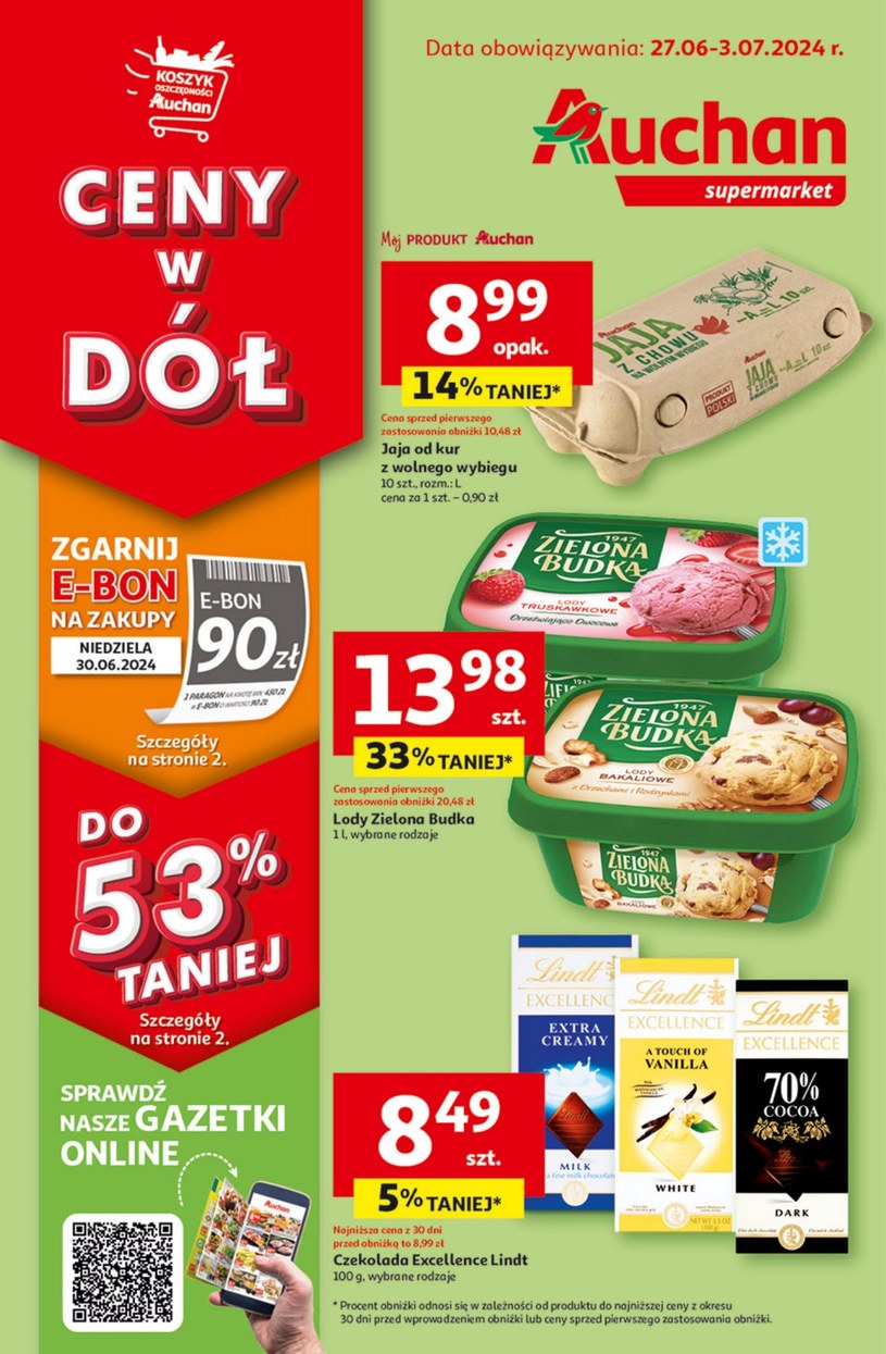 Gazetka promocyjna Auchan Supermarket - ważna od 27. 06. 2024 do 03. 07. 2024