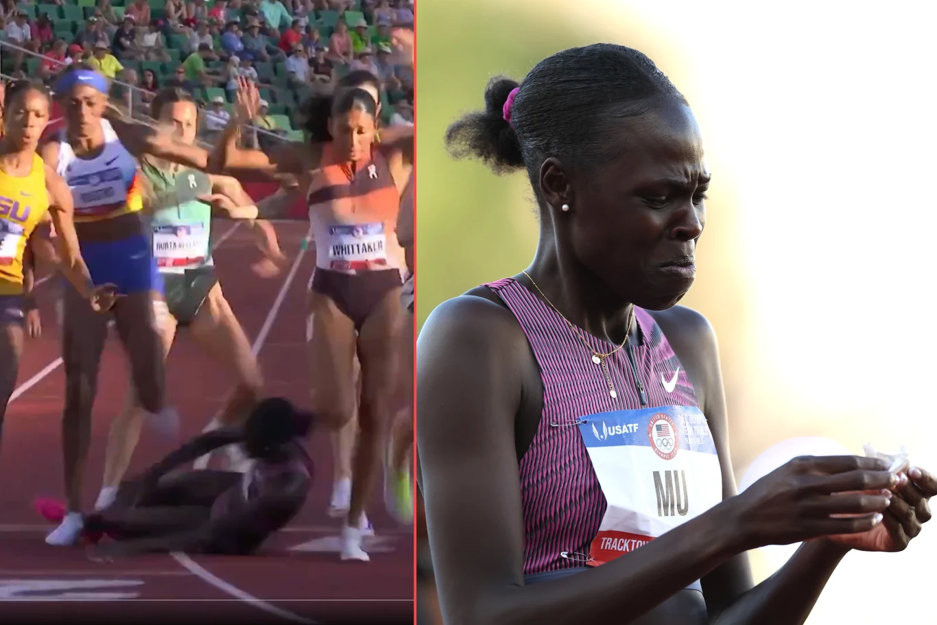 Athing Mu nie obroni złota z Tokio na 800 m - upadła w finale amerykańskich kwalifikacji w Eugene, do Paryża polecą trzy inne jej rodaczki Athing Mu nie obroni złota z Tokio na 800 m - upadła w finale amerykańskich kwalifikacji w Eugene, do Paryża polecą trzy inne jej rodaczki