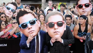 Jonah Hill i Channing Tatum na premierze filmu "22 Jump Street"