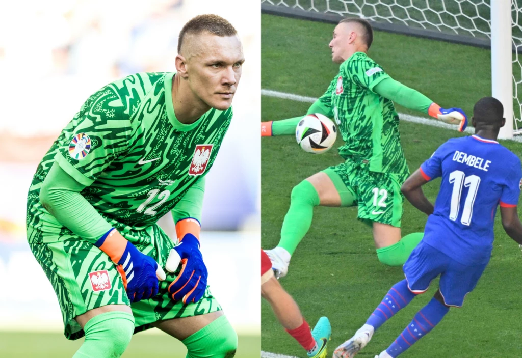 Łukasz Skorupski w meczu Polska - Francja na Euro 2024 Łukasz Skorupski w meczu Polska - Francja na Euro 2024