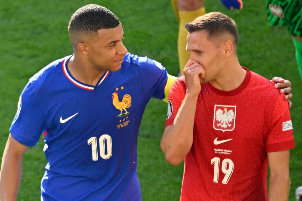 Kylian Mbappe i Przemysław Frankowski
