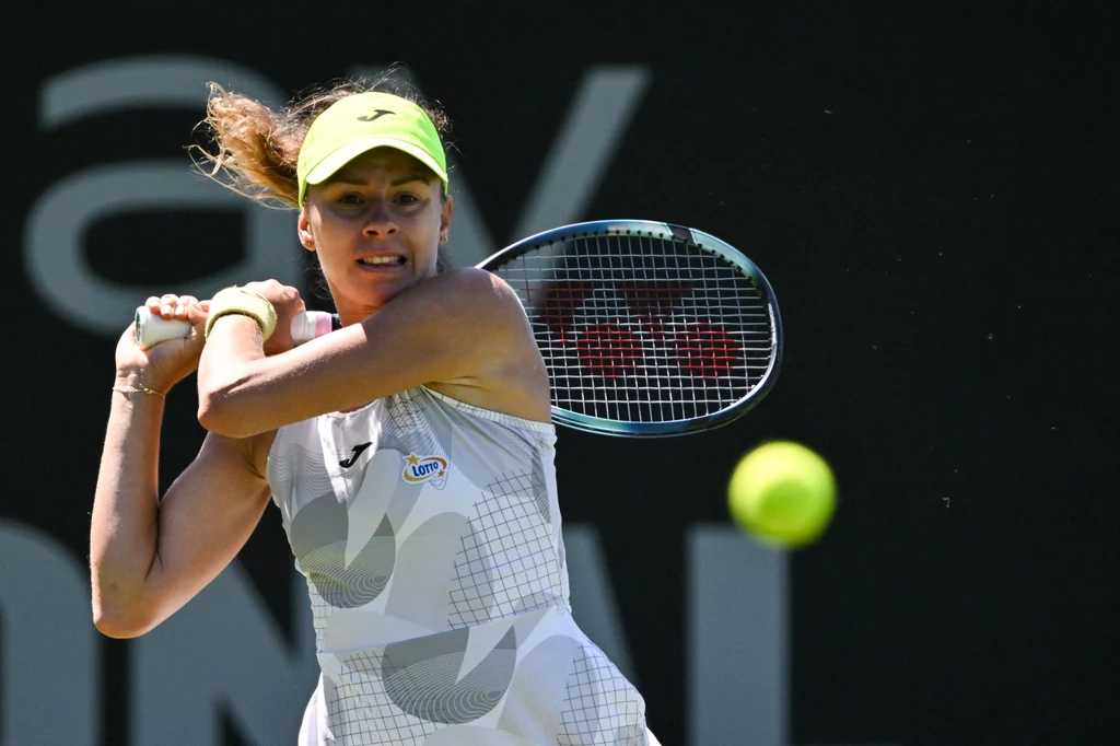 Magda Linette podczas WTA 500 w Eastbourne Magda Linette podczas WTA 500 w Eastbourne