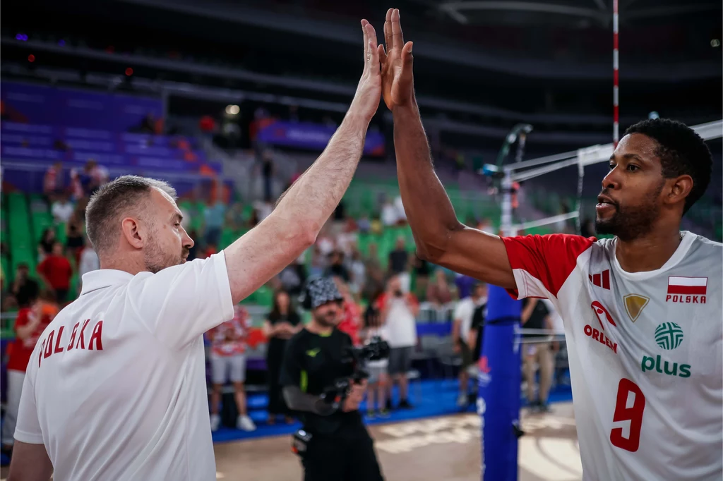 Nikola Grbić i Wilfredo Leon po meczu z Kubą Nikola Grbić i Wilfredo Leon po meczu z Kubą