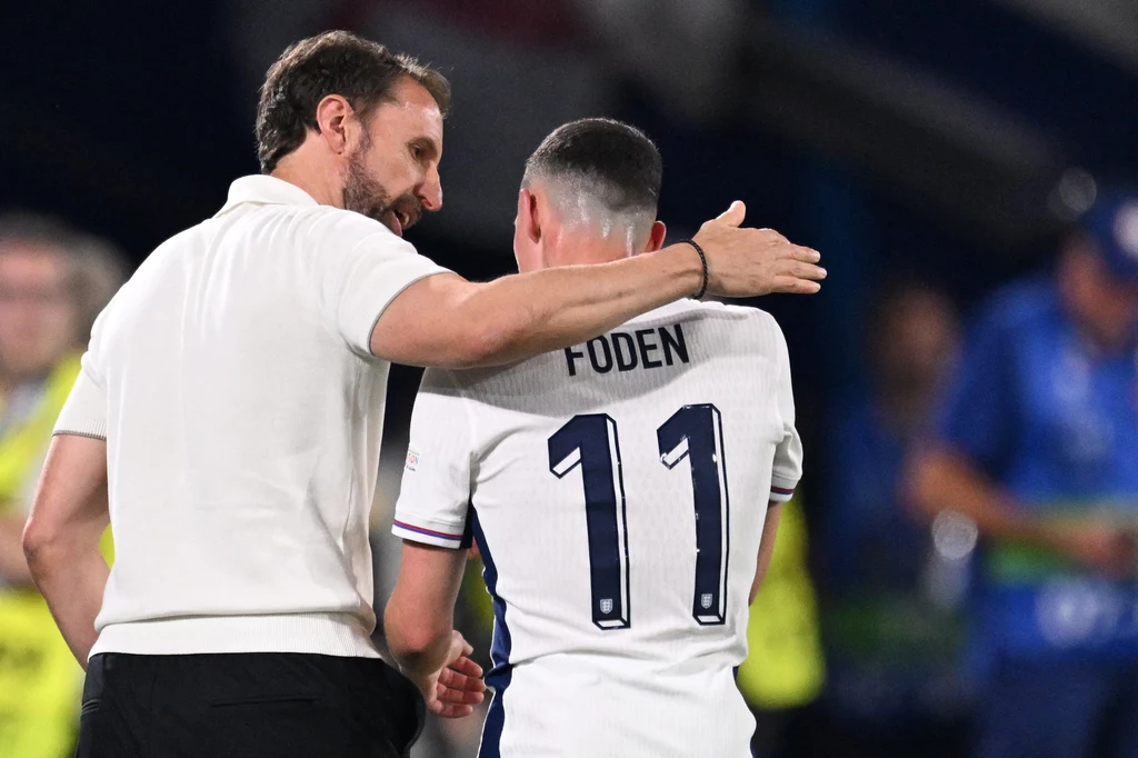 Gareth Southgate i Phil Foden Gareth Southgate i Phil Foden