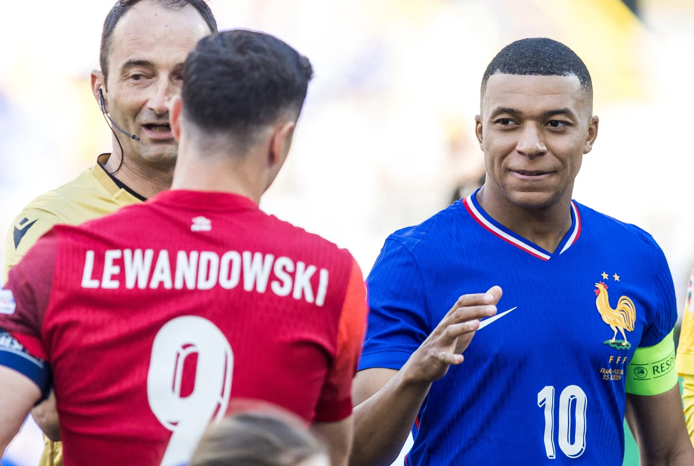 Kylian Mbappe przed meczem Francja - Polska na Euro 2024.