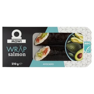 Mowi Wrap z marynowanym łososiem atlantyckim i awokado 210 g - 0