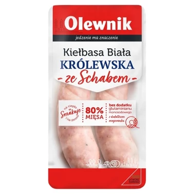 Olewnik Kiełbasa biała królewska ze schabem 200 g - 0