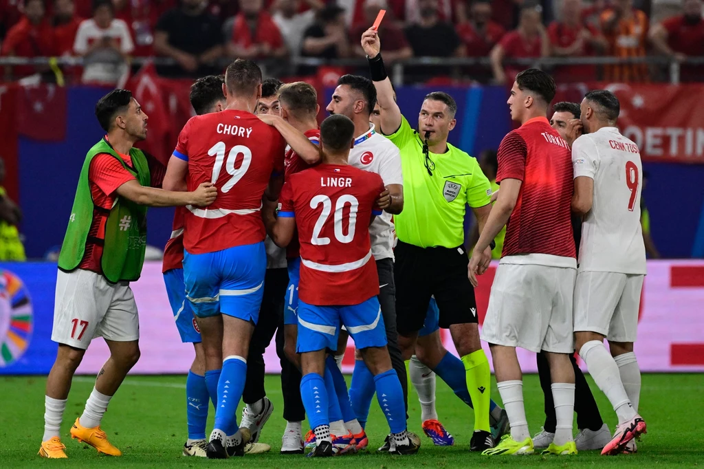 Awantura po meczu Czechy - Turcja na Euro 2024 Awantura po meczu Czechy - Turcja na Euro 2024