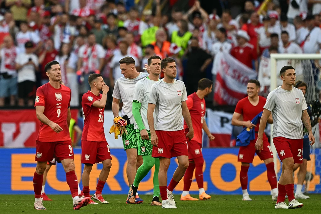 Piłkarze reprezentacji Polski po meczu z Francją Piłkarze reprezentacji Polski po meczu z Francją
