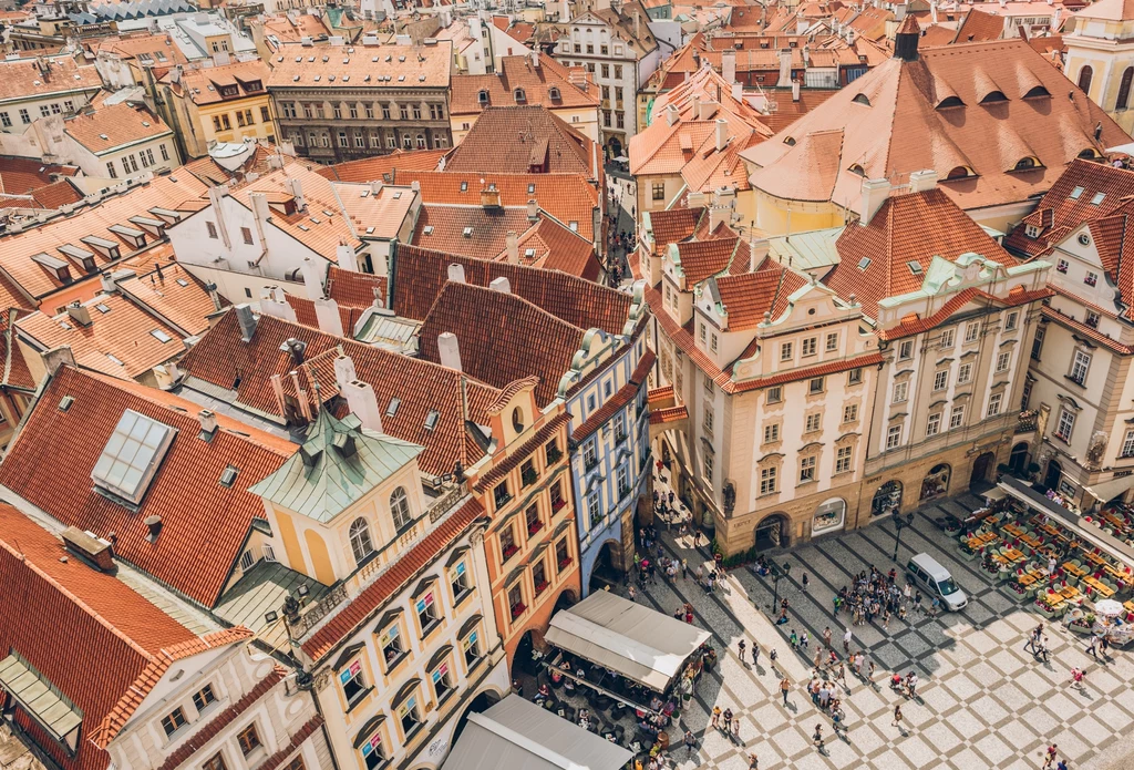 Czesi obniżyli główną stopę procentową o 50 punktów bazowych. Na zdjęciu Praga