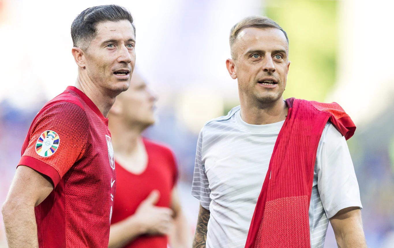 Robert Lewandowski i Kamil Grosicki