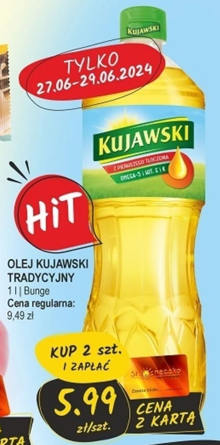 Kujawski Olej rzepakowy z pierwszego tłoczenia 1 l