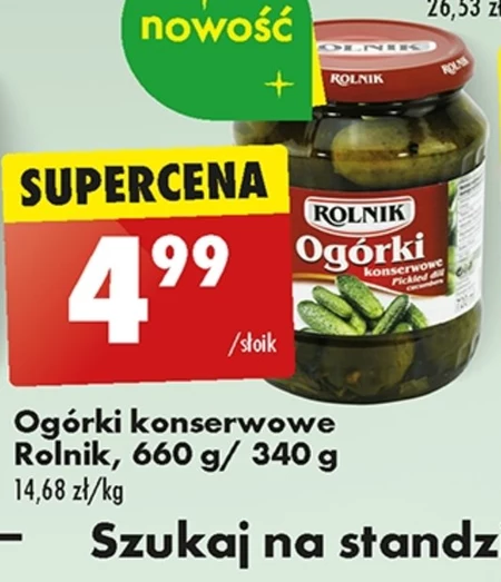Rolnik Ogórki konserwowe 660 g