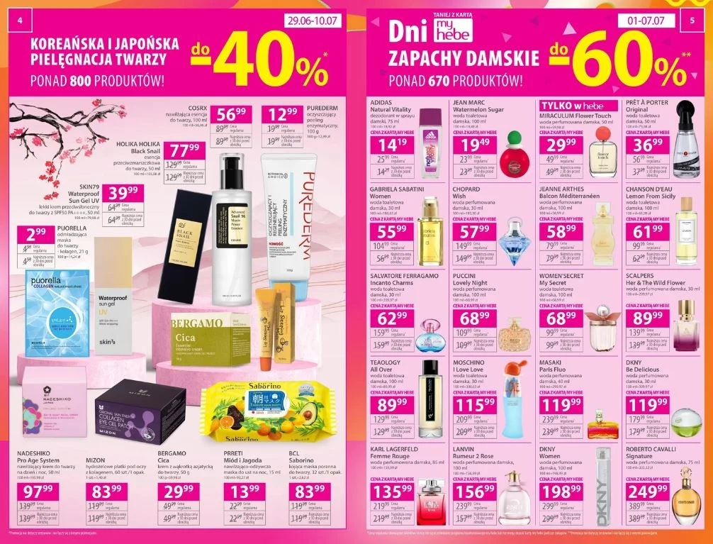 Promocje na perfumy w Hebe!