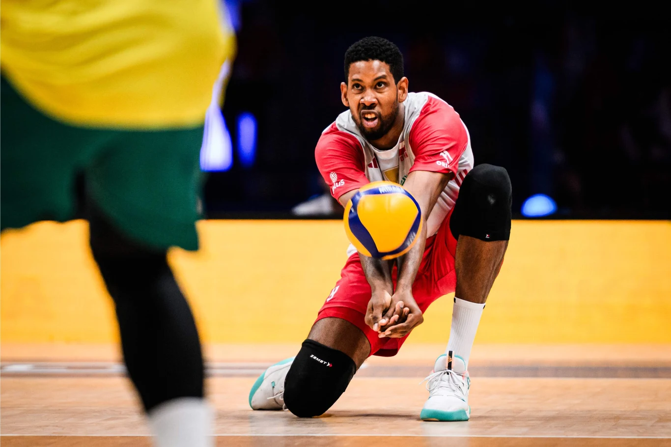 Liga Narodów siatkarzy. Wilfredo Leon w czasie meczu Polska - Brazylia