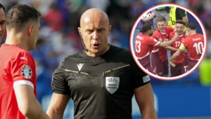 Euro 2024. Szymon Marciniak podczas meczu Szwajcaria - Włochy